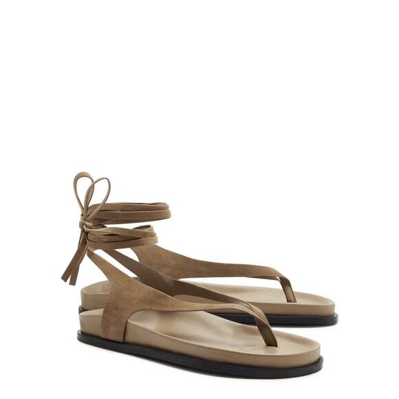 A.EMERY Brown Suede Sandals - US 10 - Picture 3 of 7